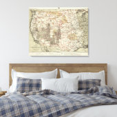 Toile 1878 Carte des enquêtes géographiques américaines (Insitu(Chambre))
