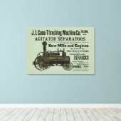 Toile 1889 Threshing Machine Moteur à vapeur Ferme agric (Insitu (Plancher de Bois))