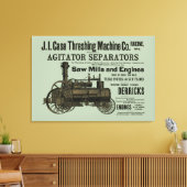 Toile 1889 Threshing Machine Moteur à vapeur Ferme agric (Insitu(Salon))