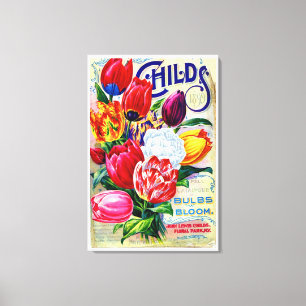 Toile 1899 John Lewis Childs Horticulture Florale Vintag