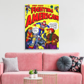 Toile 1950's Fighting American Canvas Print  (Insitu(Salon))