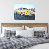 Toile 1956 chevy belair gasser à la bande de traînée (Insitu(Chambre))