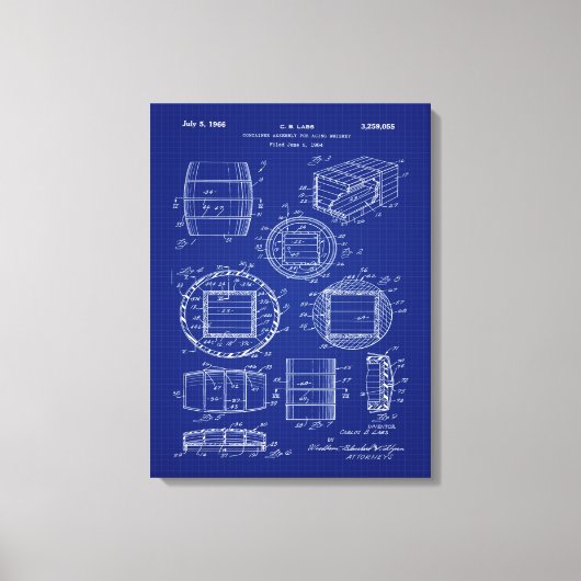 Toile 1966 Whiskey Container Art (Recto)