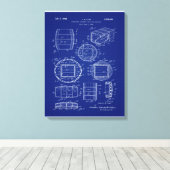 Toile 1966 Whiskey Container Art (Insitu (Plancher de Bois))