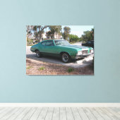 Toile 1970 Oldsmobile Cutlass Sport Wrapped Canvas (Insitu (Plancher de Bois))