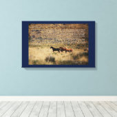 Toile 1971 Wild Free Roaming Horses & Burros Act Canvas (Insitu (Plancher de Bois))