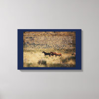 1971 Wild Free Roaming Horses & Burros Act Canvas