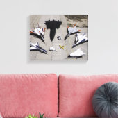 Toile 1997 Flotte d'aéronefs de recherche Dryden sur la (Insitu(Salon))