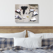 Toile 1997 Flotte d'aéronefs de recherche Dryden sur la (Insitu(Chambre))