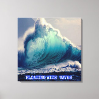 Toile 1.Bleu des vagues océaniques, cadeaux pour amoureu