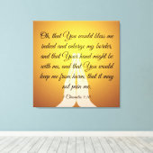 Toile 1 Chroniques 4:10 (Insitu (Plancher de Bois))