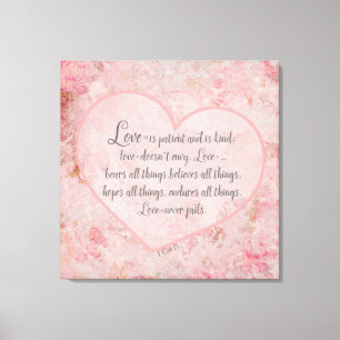 Toile 1 Cor 13 - L'amour est patient L'amour est gentil