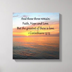 TOILE 1 CORINTHIENS 13:13 PHOTO DU LEVER