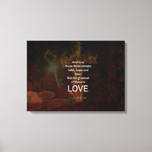 Toile 1 Corinthiens 13:13 Versets de la Bible Citation s