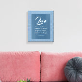 Toile 1 Corinthiens 13:7 L'amour supporte tout (Insitu(Salon))