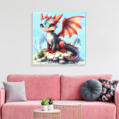Toile #1 Grand Dragon Œil (Insitu(Salon))
