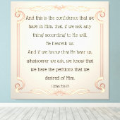 Toile 1 Jean 5:14-15 (Insitu (Plancher de Bois))