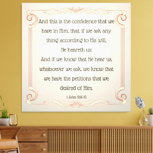 Toile 1 Jean 5:14-15
