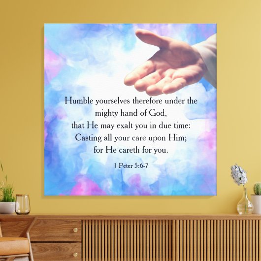 Toile 1 Pierre 5:6-7 (Insitu(Salon))