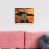 Toile 1ère infanterie grand rouge 1 vétérans timbre (Insitu(Salon))