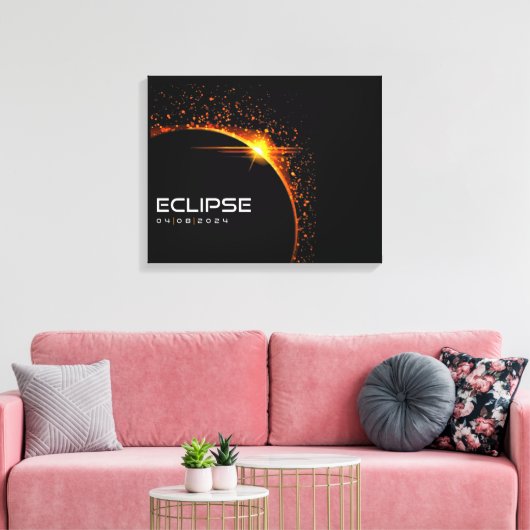 Toile 2024 Solar Eclipse Souvenir Keepsaké (Insitu(Salon))