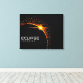 Toile 2024 Solar Eclipse Souvenir Keepsaké (Insitu (Plancher de Bois))