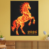 Toile 2026 Année du Cheval de Feu (Insitu(Salon))