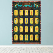 Toile 20 Dieux Et Déesses De L'Égypte Ancienne (Insitu (Plancher de Bois))