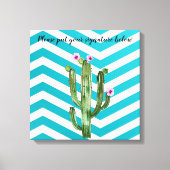 Toile 20"x20" Signature Canvas Boho Cactus Cactus Succul (Recto)