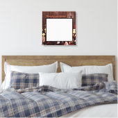 Toile 20"x20" Signature Canvas Branche de coton sur lain (Insitu(Chambre))