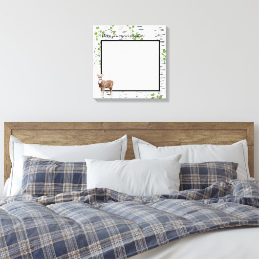 Toile 20"x20" Signature Canvas Deer Doe Buck Woodland Hu (Insitu(Chambre))