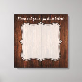 Toile 20"x20" Signature Canvas Grange Bois Pays Rustique (Recto)