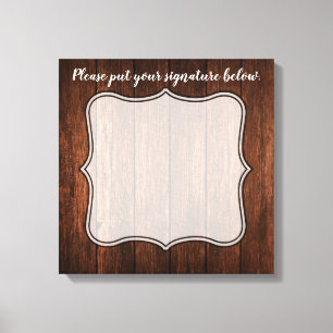 Toile 20"x20" Signature Canvas Grange Bois Pays Rustique