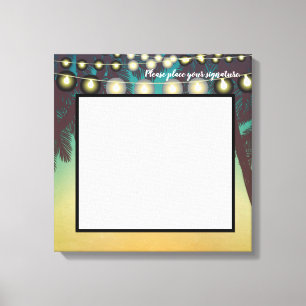 Toile 20"x20" Signature Canvas Plage Coucher de soleil P