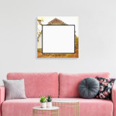 Toile 20"x20" Signature Canvas Sunset Grange Pays Rusti (Insitu(Salon))