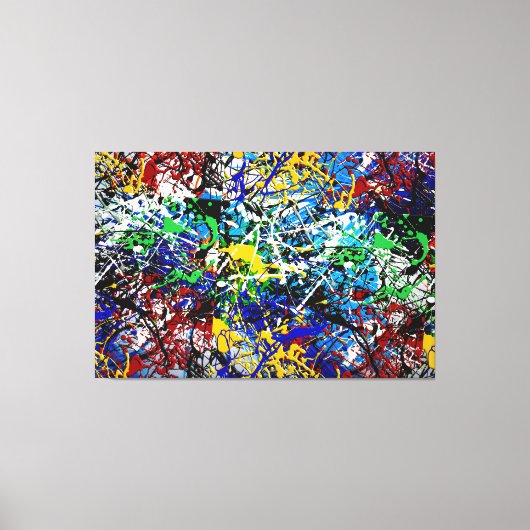 Toile 23_001, Splatter Abstrait (Recto)