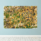 Toile 23_008, Peinture éclatée (Insitu (Plancher de Bois))