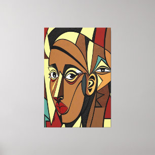 Toile 23_012, Cubisme africain