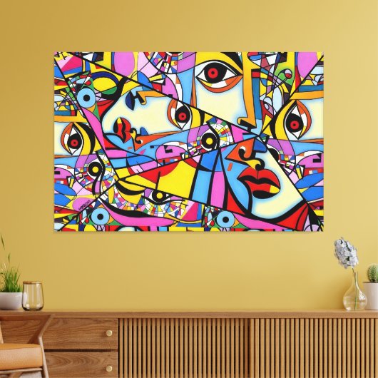 Toile 23_016, Cubisme, Abstrait (Insitu(Salon))