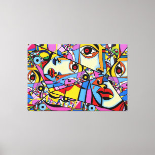 Toile 23_016, Cubisme, Abstrait