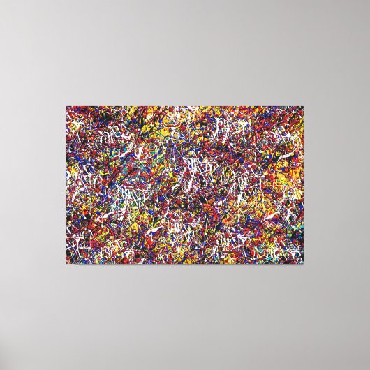 Toile 23_025, Splatter Abstrait (Recto)