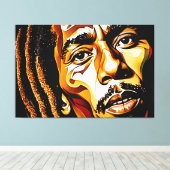 Toile 24_00, Face, Abstraite, Grande Galerie Envelopper, (Insitu (Plancher de Bois))