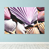 Toile 24_018, Sea Shell Art, (Insitu (Plancher de Bois))