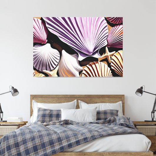 Toile 24_018, Sea Shell Art, (Insitu(Chambre))