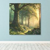 Toile 24 Inch Square Custom Canvas Photo Wall Art (Insitu (Plancher de Bois))