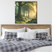 Toile 24 Inch Square Custom Canvas Photo Wall Art (Insitu(Chambre))