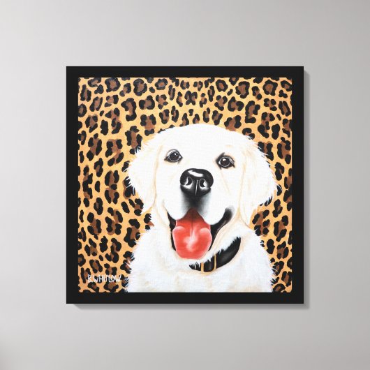 Toile 24x24 Londres le Golden Retriever anglais (Recto)