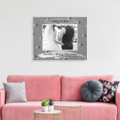 Toile "25e anniversaire du Mariage d'argent" Roses d'arg (Insitu(Salon))