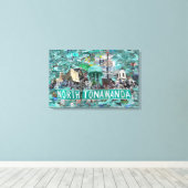 Toile 27.50" x 17.75 Stretched Canvas - Streets of NT (Insitu (Plancher de Bois))