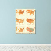Toile 27 Densité, urbain, augmentation, blancs (Insitu (Plancher de Bois))
